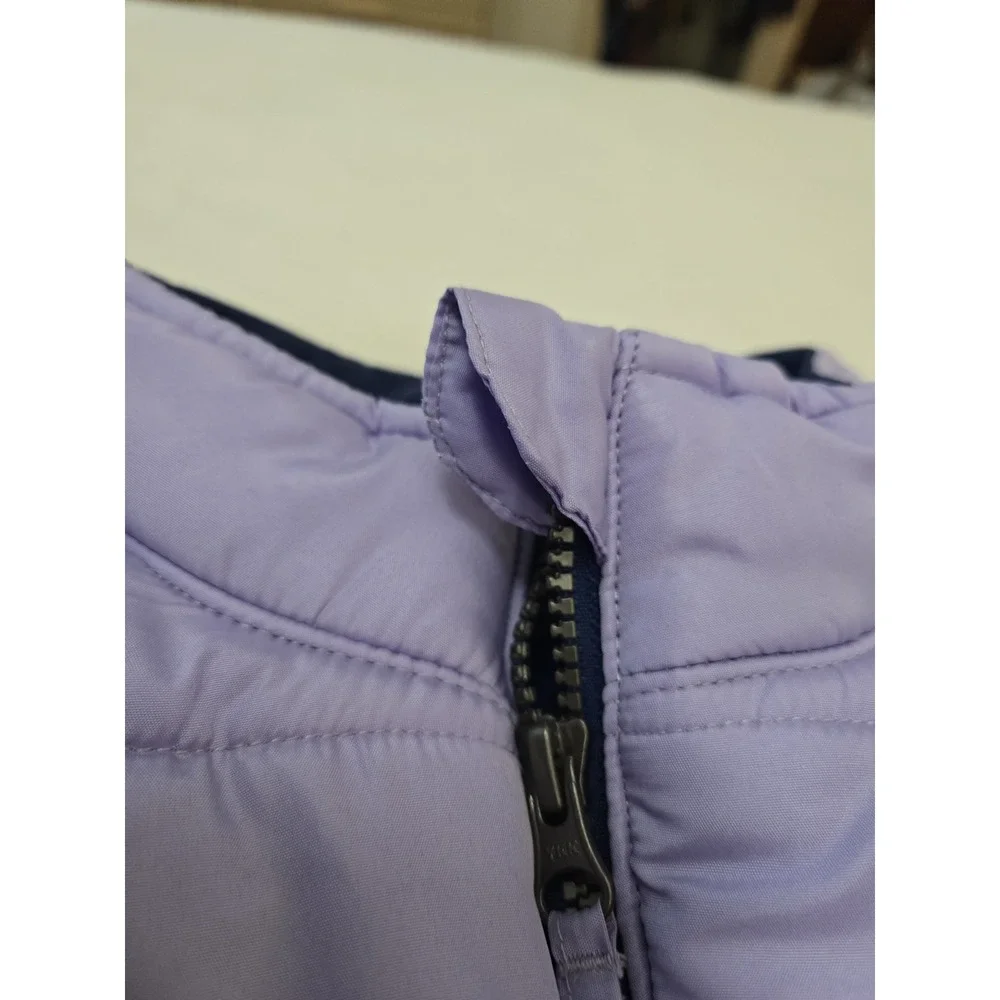 Vintage Weatherproof Youth Girls Large 14-16 Puffer Vest Lavender Pockets Zip